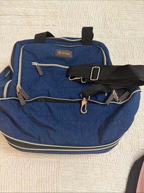 Blaggi Navy Travel Duffel Bag with Removable Strap
